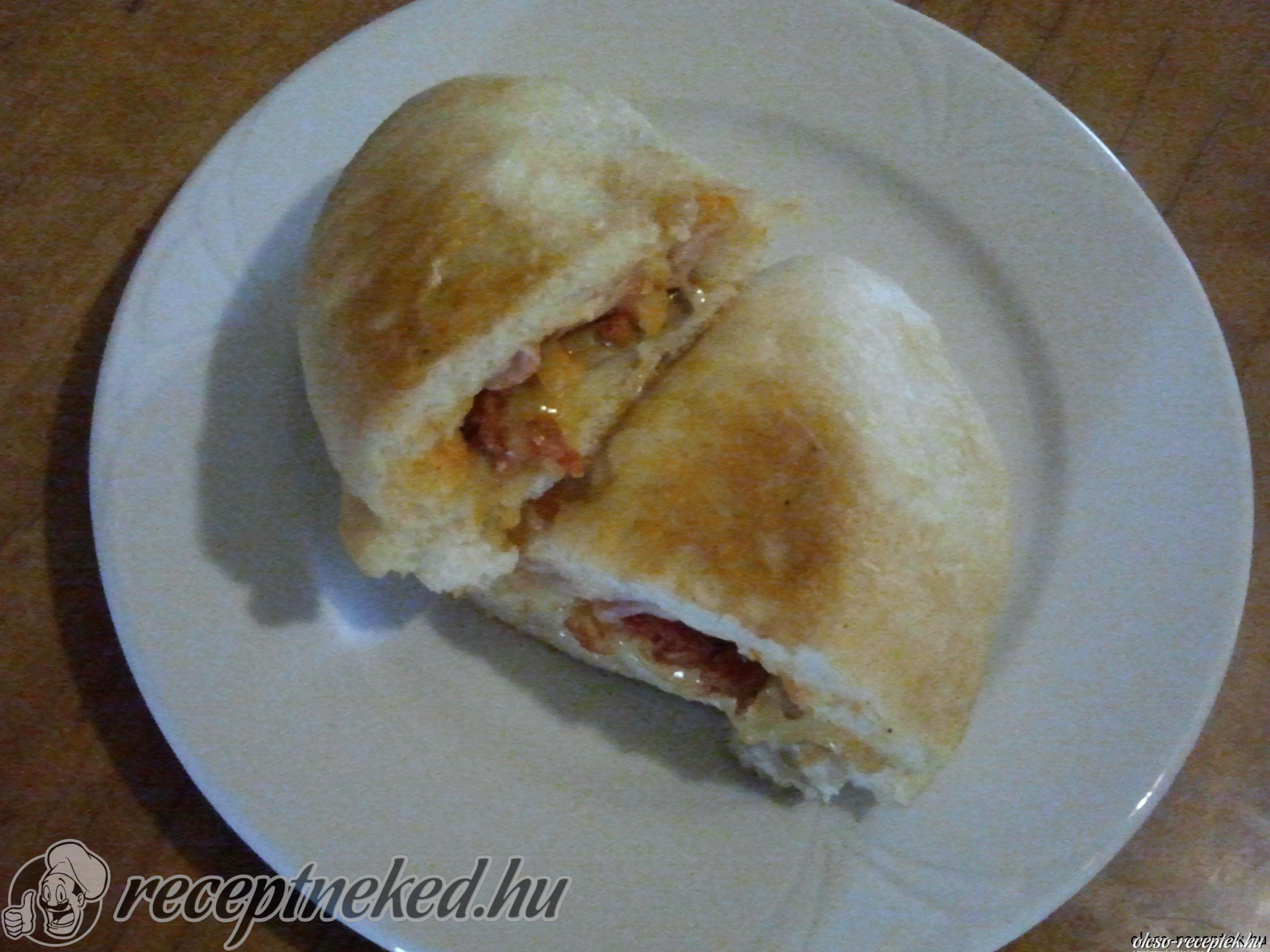 Töltött lángos kép