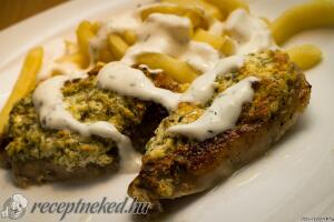 Kapros túrós sertésszelet kép