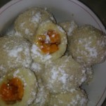 Barackos gombóc kép