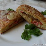 Töltött pizza kép