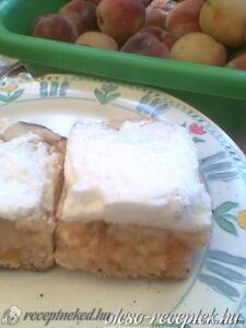 Barackos tejbegrízes sütemény