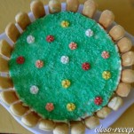 Virágoskert torta