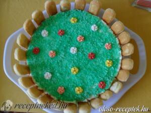 Virágoskert torta