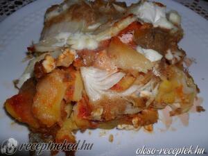 Tepertős tepsis burgonya kép