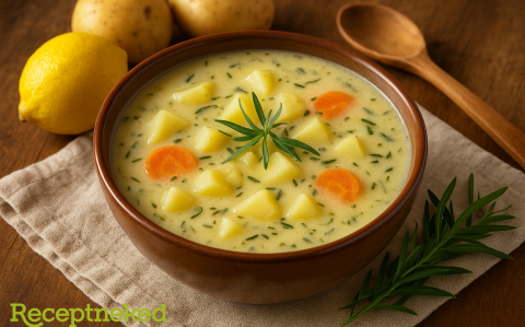 Tárkonyos burgonyaleves recept fotóval Tárkonyos burgonyaleves