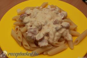 Tejfölös virlis tészta kép