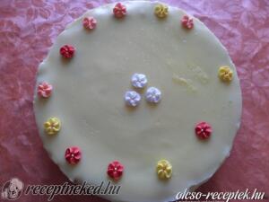 Almatorta vaníliás pudinggal