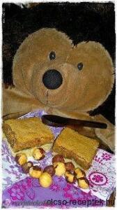 Habos-mogyorós szelet