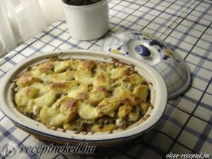 Darált húsos-gombás krumpli