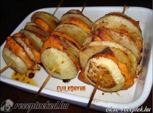 Karalábés csirke saslik