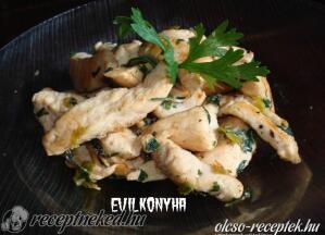 Petrezselymes-újhagymás-csirkemell kép