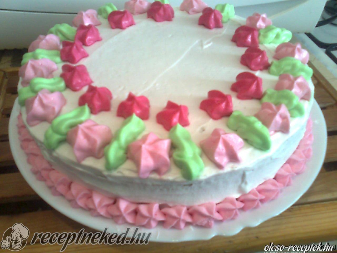 Citromos, túrókrémes torta