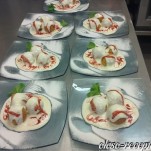 Sült túrógombóc cukros tejföllel