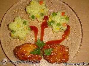 Csirkemell szezámos-mézes bundában