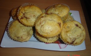 Eperlekváros diós muffin