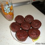 Csokis-málnalekváros muffin