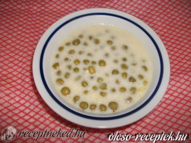 Zöldborsó főzelék kép