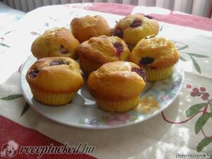 Glutén mentes meggyes muffin kép