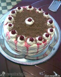 Túrós-Tejszínes "Feketeerdő torta"