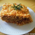 Rakott zöldbab tarhonyásan