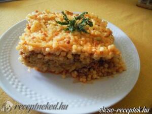 Rakott zöldbab tarhonyásan