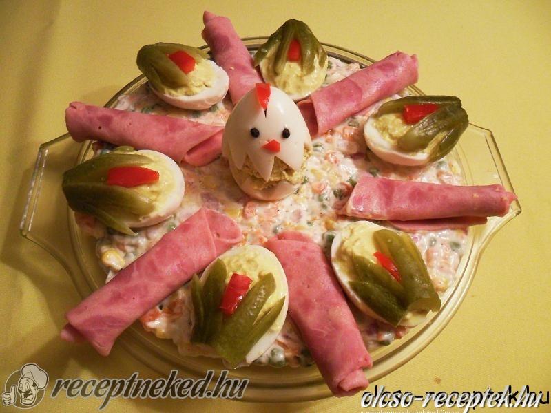 Csirkés hidegtál kép