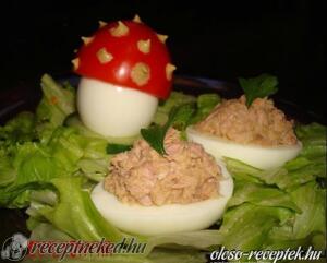Tonhallal-töltött tojás