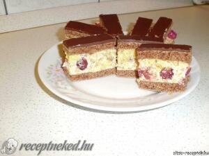 Bonbonmeggyes szelet kép