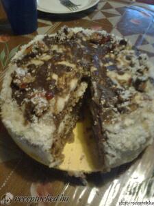 kókuszkrémes torta kép
