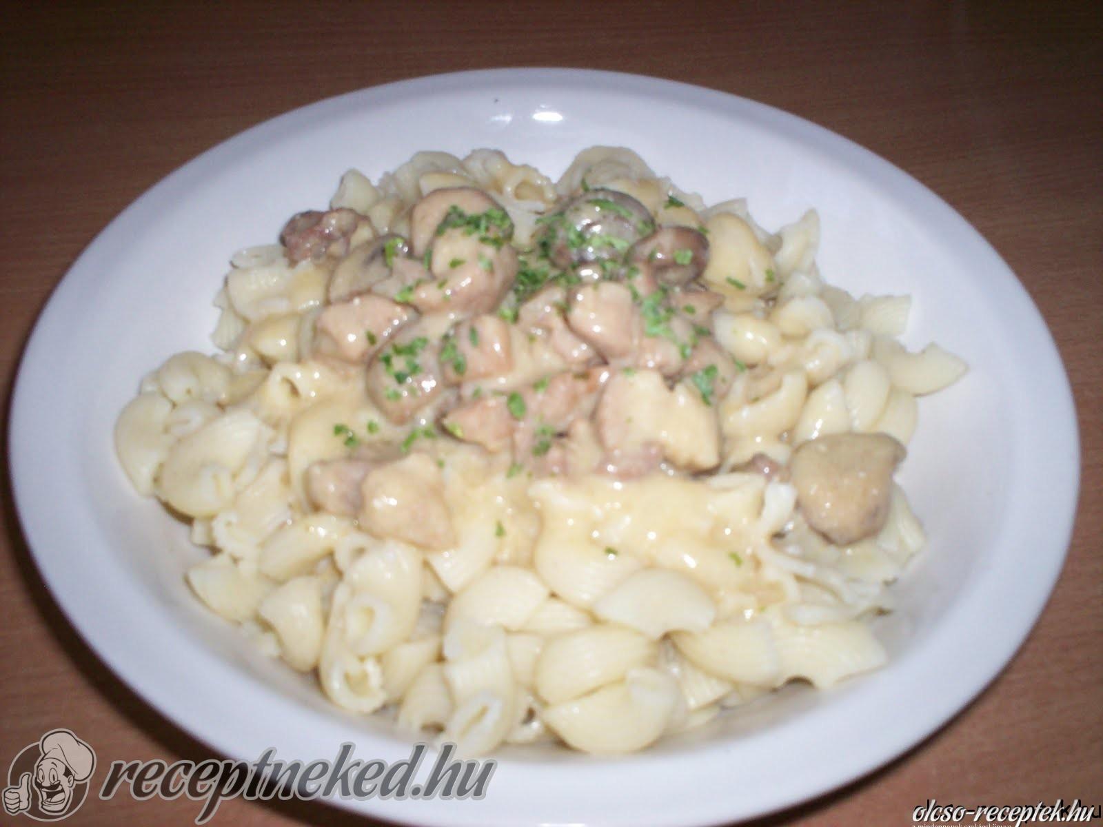 Gombás sertésfalatok vadasan kép