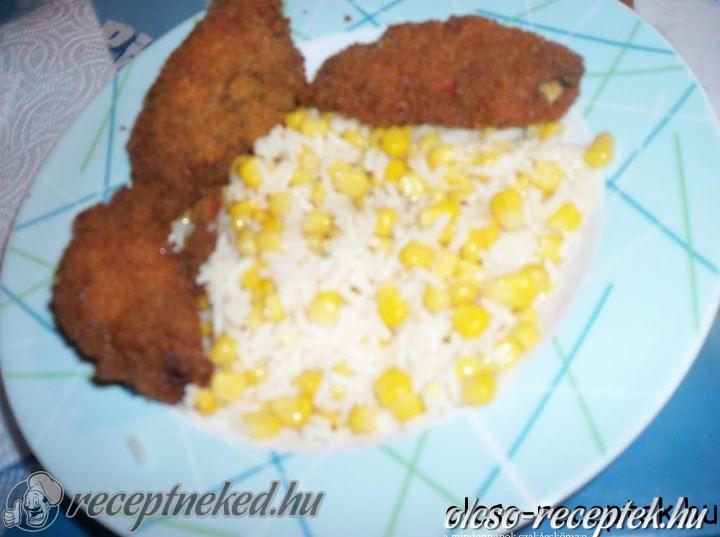 Sajtal töltött, rántott zala kép