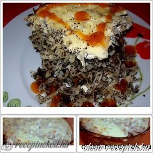 Rakott mákos tészta