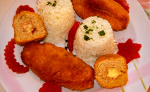 Darált húsos sajtos-sonkás rudacskák