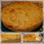 Tejfölös spagettis torta