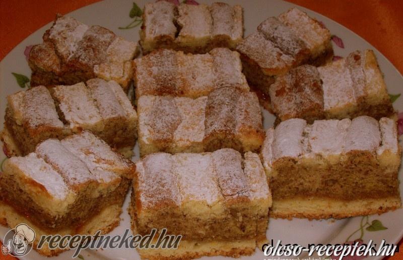 Barackos csíkos sütemény