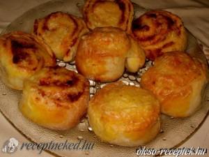 pizzakrémes sajtos tekercs kép