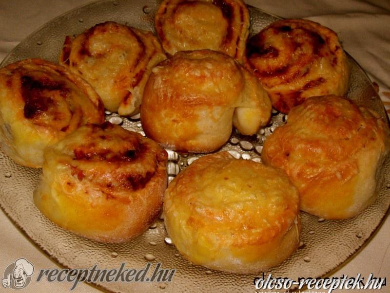 pizzakrémes sajtos tekercs kép