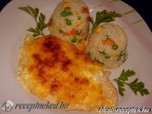 Kétsajtos tejszínes csirkemell