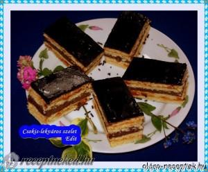 Csokis-lekváros szelet