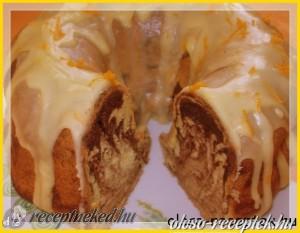 Csokoládés-narancsos márványpiskóta