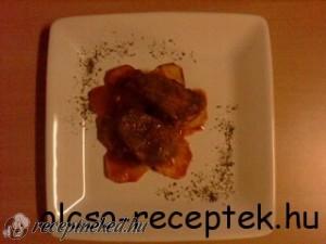 Sertésszűzétme lecsós burgony chipsel