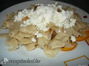 Túrós galuska tojás nélkül