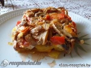 Lecsós csirkemell