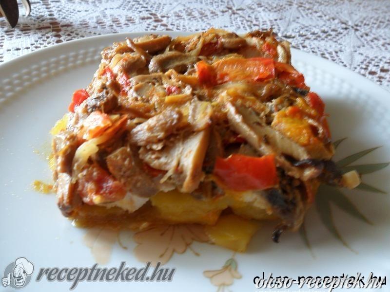 Lecsós csirkemell