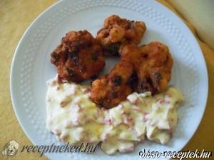 Medvehagymás rántott karfiol kép