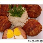 Tojással töltött húspogácsa