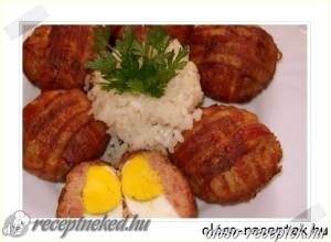 Tojással töltött húspogácsa