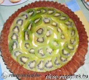 Kivis gyümölcstorta kép