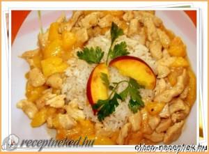 Barackos csirkecsíkok