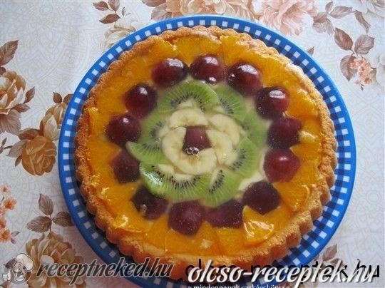 Gyümölcstorta kép